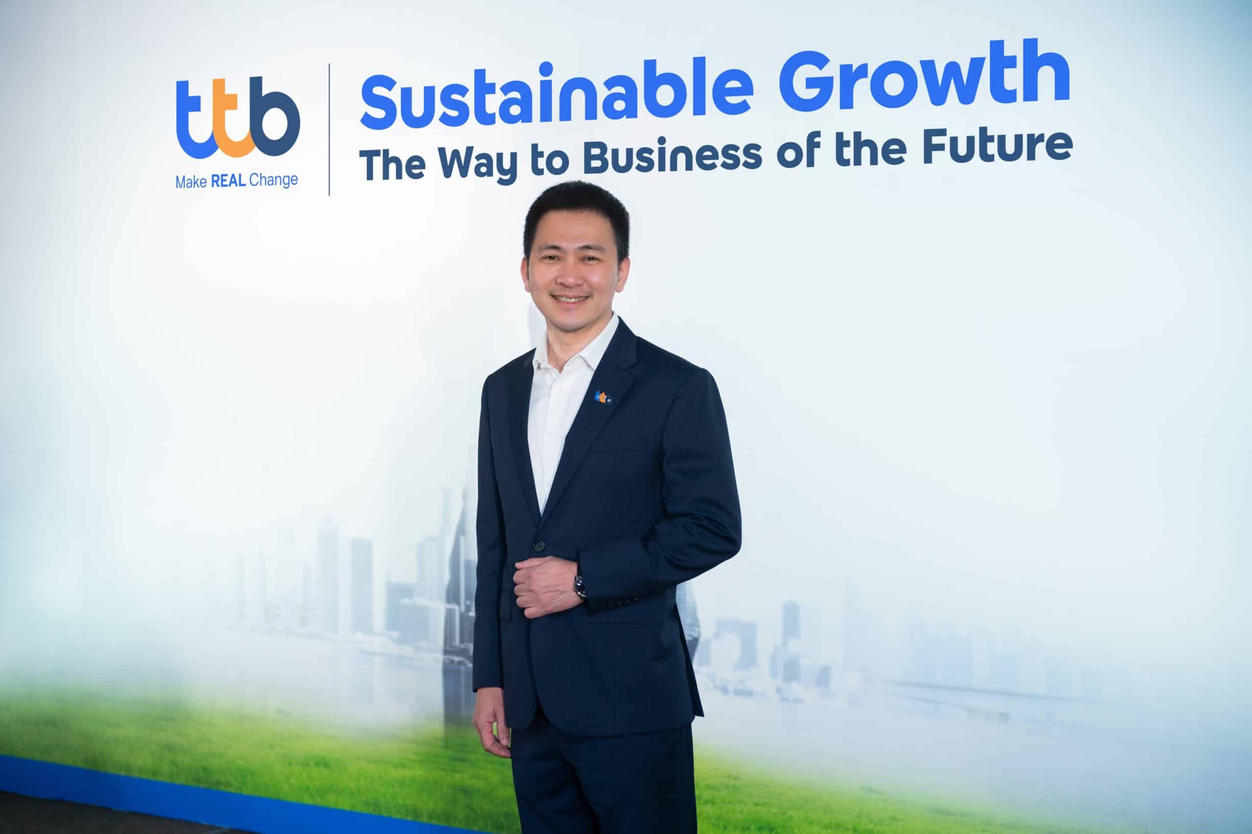 ทีทีบี จัดสัมมนา Sustainable Growth ดึงกูรูเสริมทัพความรู้ด้าน ESGกระตุ้นให้ลูกค้าธุรกิจและSME เร่งปรับตัวดำเนินธุรกิจได้อย่างมั่นคงและยั่งยืน