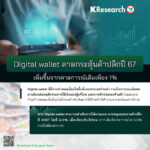 Digital wallet คาดกระตุ้นค้าปลีกปี’ 67 เพิ่มขึ้นจากคาดการณ์เดิมเพียง 1%