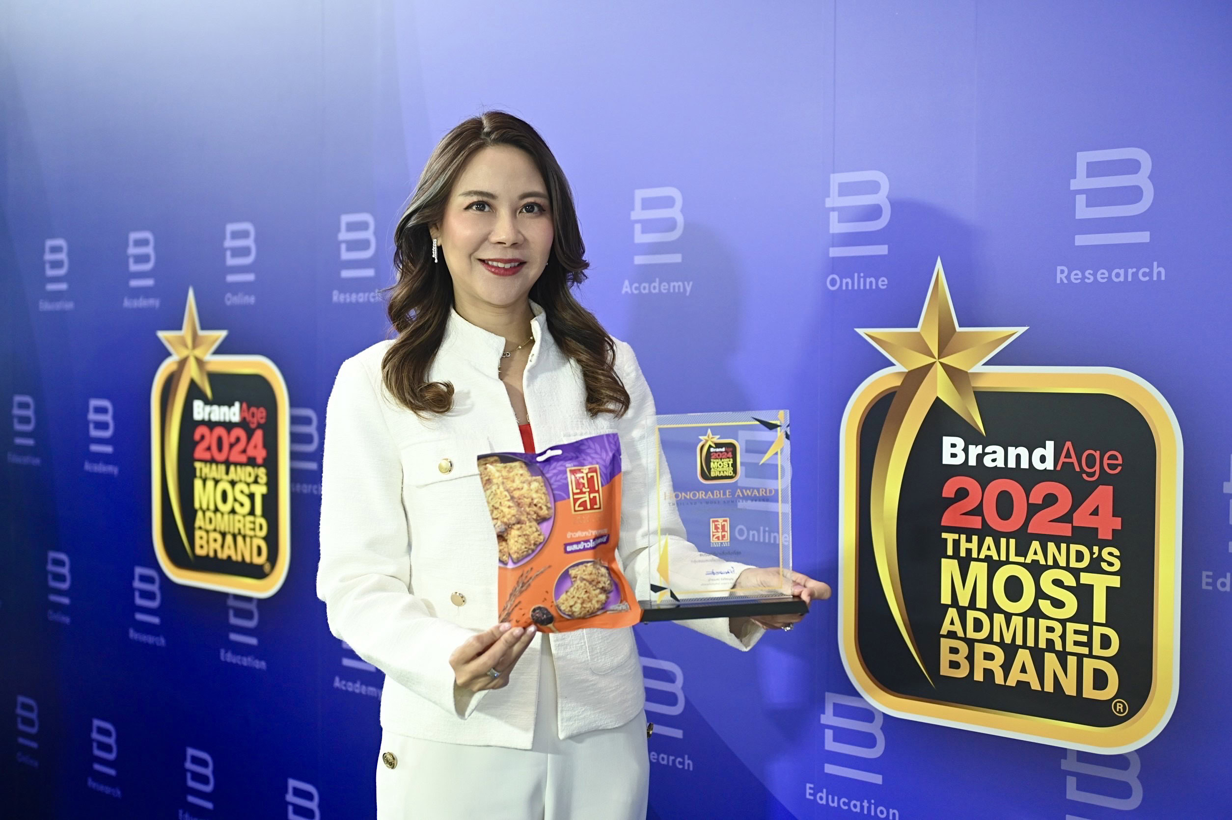 ‘เจ้าสัว’ คว้ารางวัล Thailand’s Most Admired Brand ปี 2024ครองใจผู้บริโภคกลุ่มสแน็คไทย 2 ปีซ้อน